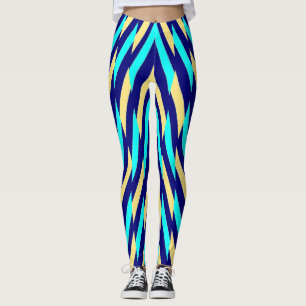 Multicolor zigzag pattern "Ratti_Creative_Arts Leg Leggings