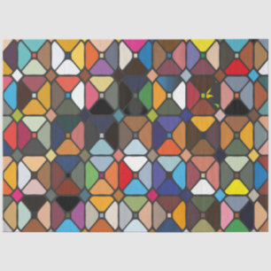 Multicolore geometric patterns with octagon shapes tissue paper