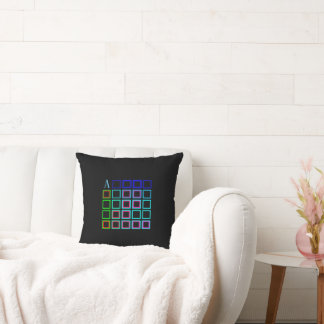 Multicolore géométrique coussin