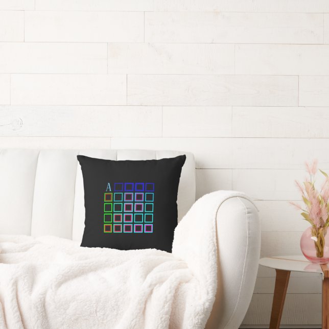 Multicolore géométrique coussin (Canapé)