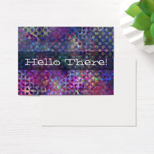 Multicolored Abstract Digital Art Tiny Notes (Desk)