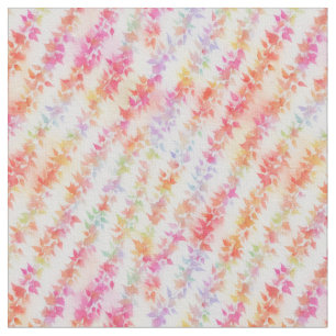 Multicolored abstract leaves fabric