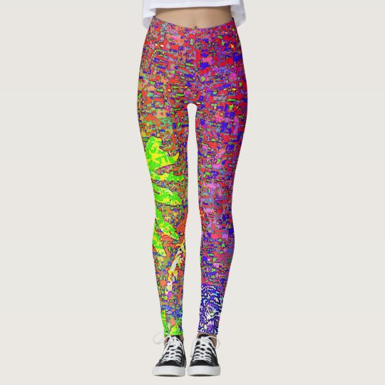 MULTICOLORED ABSTRACT LEGGINGS
