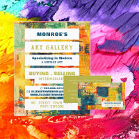 Multicolored Abstract Paint, Art Dealer, Gallery