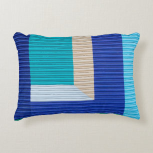 Multicolored abstract painting accent pillow