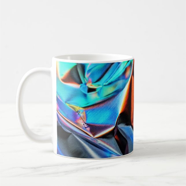 Multicolored abstract painting coffee mug (Left)