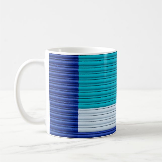 Multicolored abstract painting coffee mug (Left)