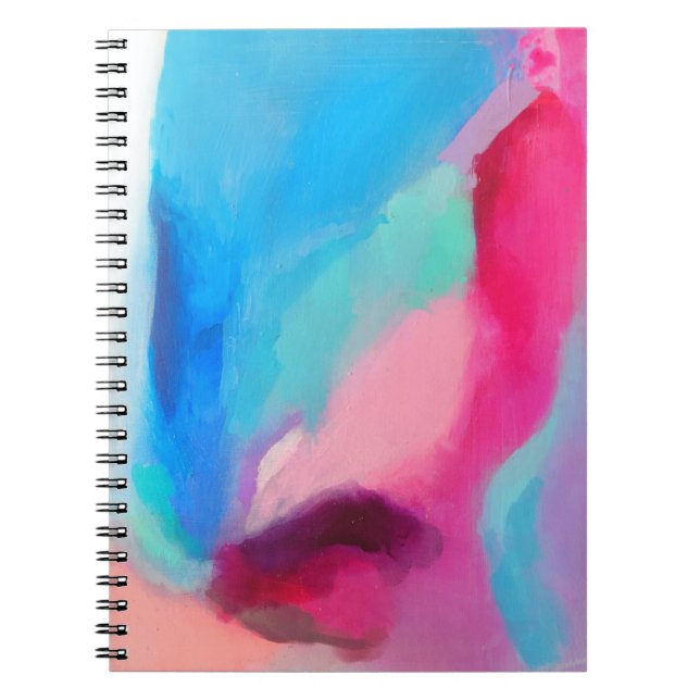 Multicolored abstract painting notebook (Front)