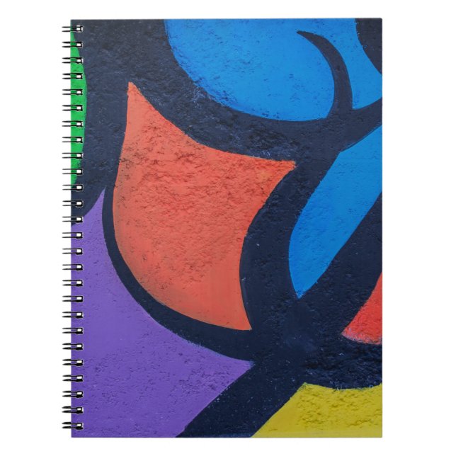 Multicolored abstract painting notebook (Front)