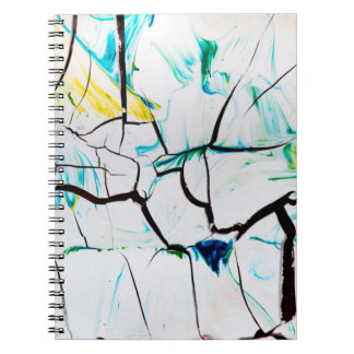 MULTICOLORED ABSTRACT PAINTING NOTEBOOK