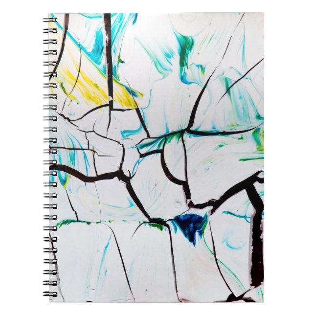 MULTICOLORED ABSTRACT PAINTING NOTEBOOK (Front)