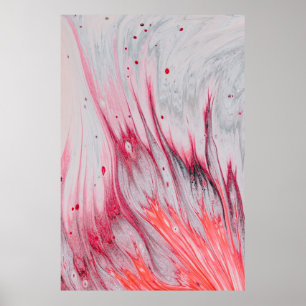 Multicolored abstract painting poster