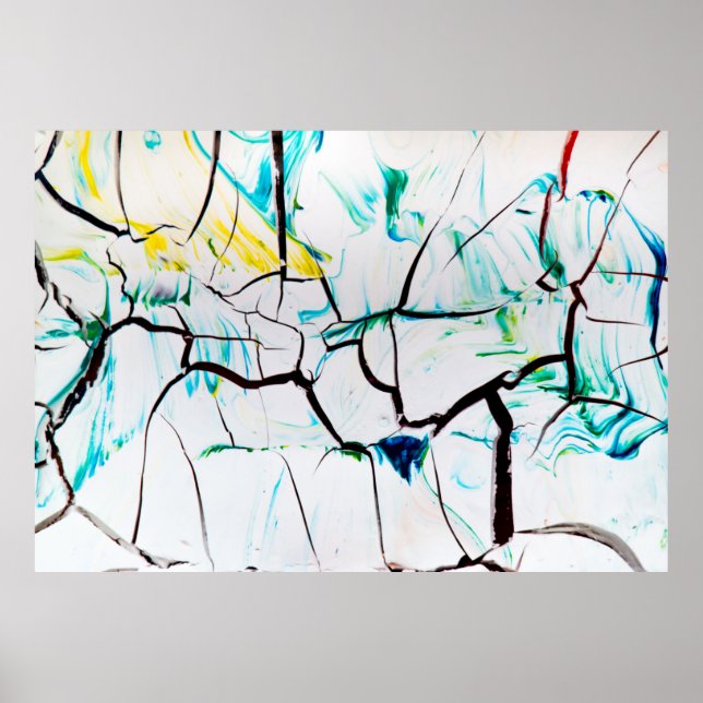 MULTICOLORED ABSTRACT PAINTING POSTER (Front)