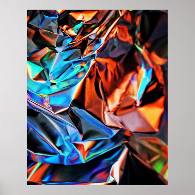 Multicolored abstract painting poster (Front)