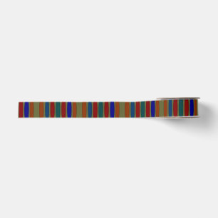 Multicolored Abstract Stripped Ribbon Grosgrain Ribbon