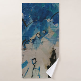 Multicolored abstract wall bath towel