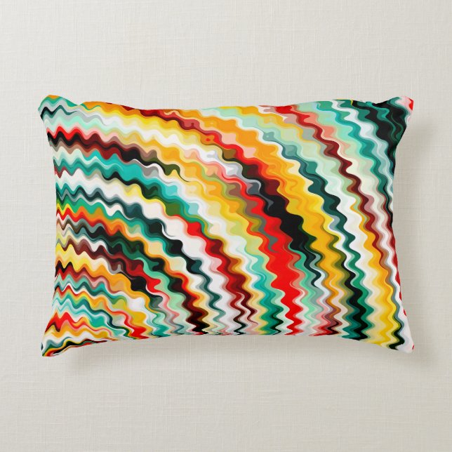 Multicolored Accent Pillow (Front)