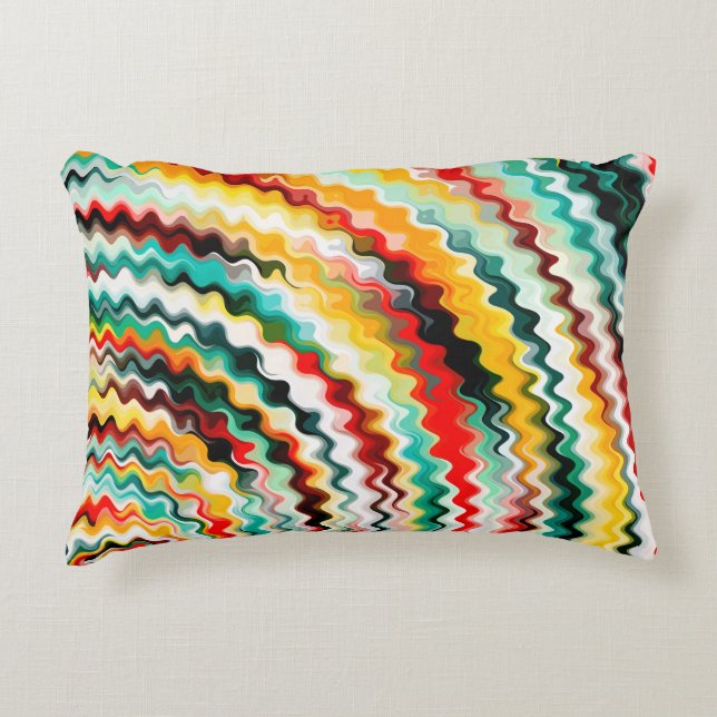 Multicolored Accent Pillow (Front)