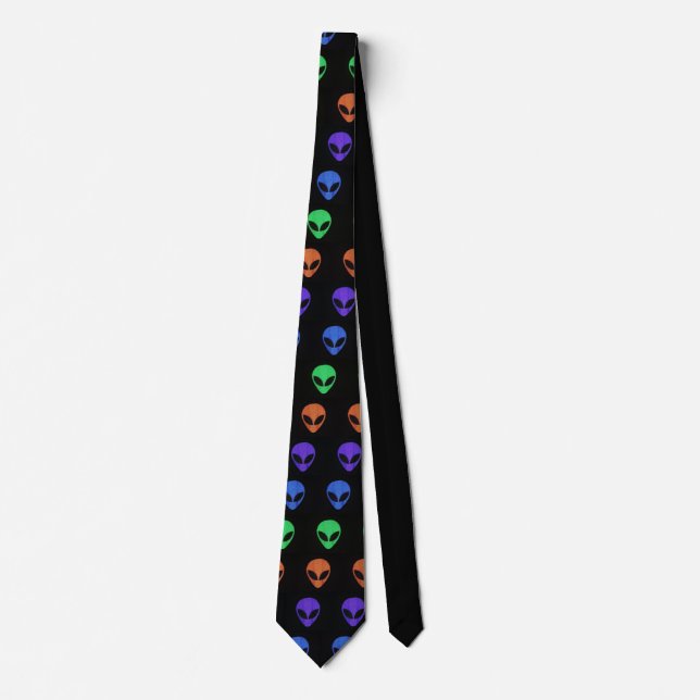 Multicolored ALIEN FACE TIE (Front)