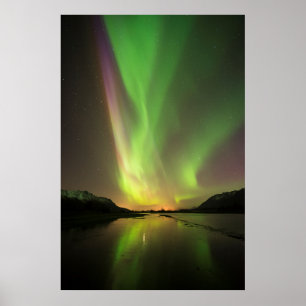 Multicolored Aurora Poster