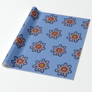 Multicolored Australia aboriginal art Wrapping Paper