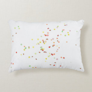 Multicolored balloon display accent pillow