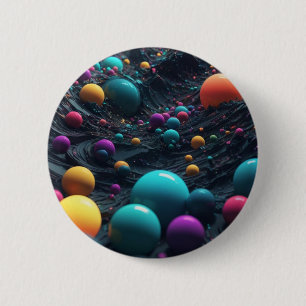 Multicolored balls Artwork 2 Inch Round Button
