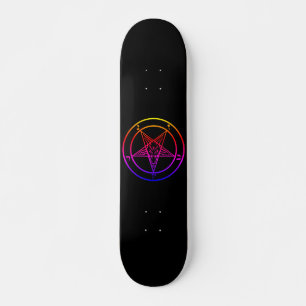 Multicolored Baphomet Skateboard