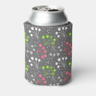 Multicolored berry simple pattern retro sixties can cooler