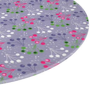 Multicolored berry simple pattern retro sixties cutting board