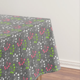 Multicolored berry simple pattern retro sixties tablecloth