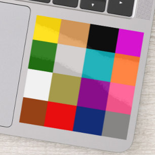 Multicolored Bold Colour Blocks Design 