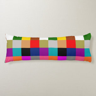 Multicolored Bold Colour Blocks Design  Body Pillow