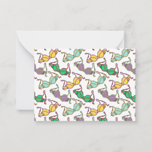Multicolored Bra Pattern Card