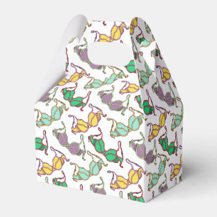 Multicolored Bra Pattern Favor Box