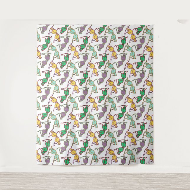 Multicolored Bra Pattern Tapestry (Front)