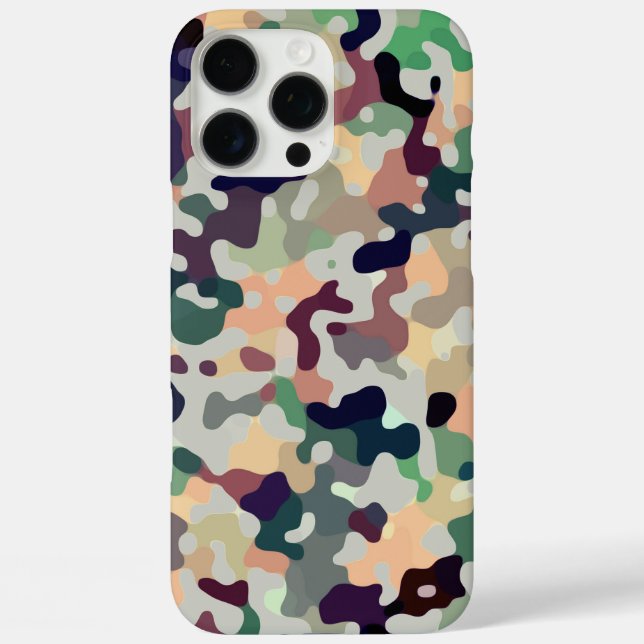 Multicolored Camo Pattern Case-Mate iPhone Case (Back)