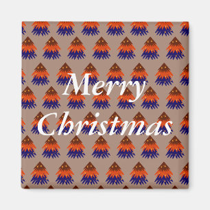 Multicolored Christmas Tree - Magnet