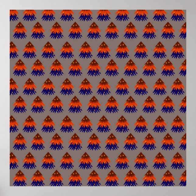 Multicolored Christmas Tree - Poster (Front)