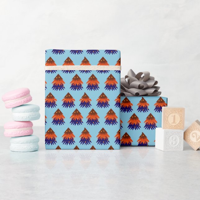 Multicolored Christmas Tree - Wrapping Paper (Baby Shower)