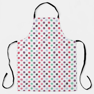 multicolored circle pattern apron