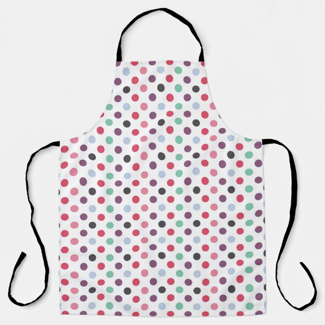 multicolored circle pattern apron (Front)