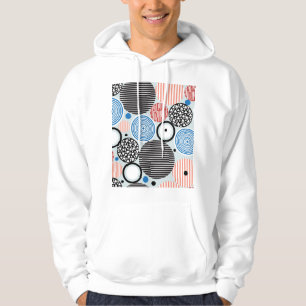 Multicolored circles, graphic pattern design. hoodie