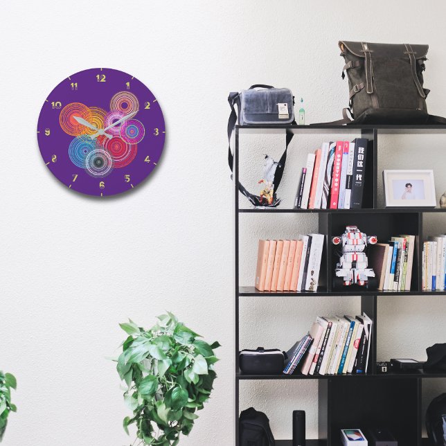 Multicolored circles large clock (Creator Uploaded)