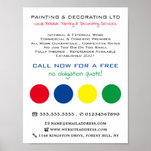 Multicolored Circles, Painter & Decorator Poster