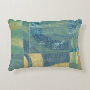 Multicolored Circles & Panels Accent Pillow