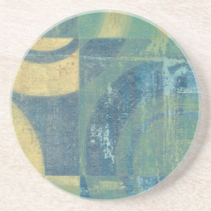 Multicolored Circles & Panels Coaster