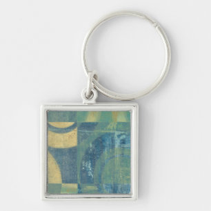 Multicolored Circles & Panels Keychain