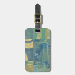 Multicolored Circles & Panels Luggage Tag
