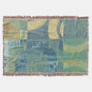 Multicolored Circles & Panels Throw Blanket